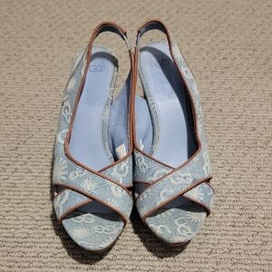 UGG Denim Wedge Sandals